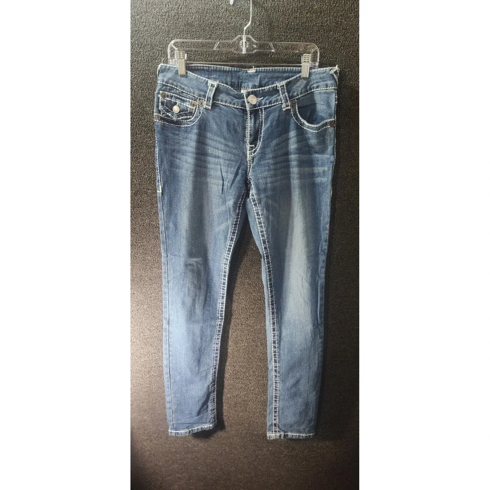VTG True Religion Billy Super T Jeans Made USA Medium Wash Straight Size 32